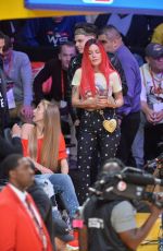 HALSEY at Lakers Game in Los Angeles 02/27/2019