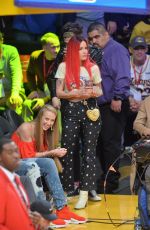 HALSEY at Lakers Game in Los Angeles 02/27/2019