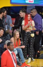 HALSEY at Lakers Game in Los Angeles 02/27/2019