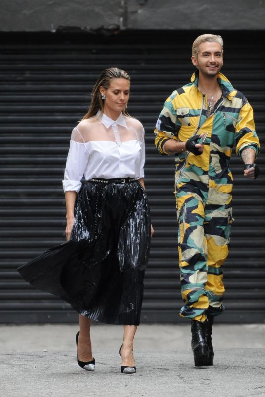 HEIDI KLUM Arrives on the Set of Germany