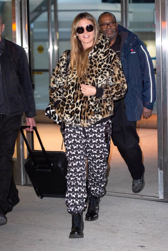 HEIDI KLUM at JFK Airpoirt in New York 02/05/2019