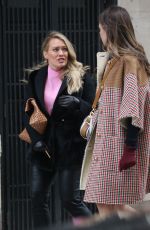 HILARY DUFF and SUTTON FOSTER on the Set of Younger in New York 02/26/2019