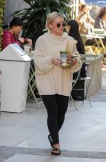 HILARY DUFF Leaves Alfred Coffee in West Hollywood 02/11/2019