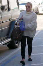 HILARY DUFF Leaves Alfred Coffee in West Hollywood 02/11/2019