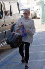 HILARY DUFF Leaves Alfred Coffee in West Hollywood 02/11/2019