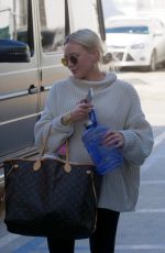 HILARY DUFF Leaves Alfred Coffee in West Hollywood 02/11/2019