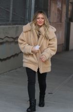 HILARY DUFF on the Set of Younger in New York 02/25/2019