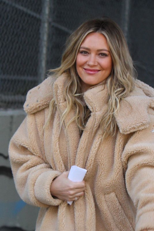 HILARY DUFF on the Set of Younger in New York 02/25/2019