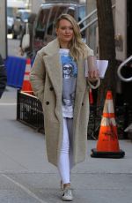 HILARY DUFF on the Set of Younger in New York 02/26/2019