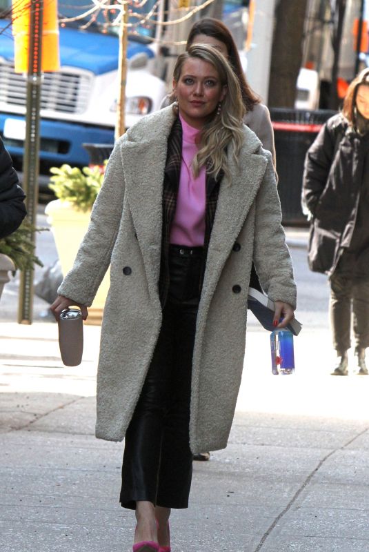 HILARY DUFF on the Set of Younger in New York 02/26/2019