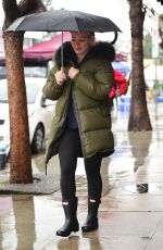 HILARY DUFF Out and About in Studio City 02/03/2019