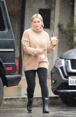 HILARY DUFF Out for Coffee in Los Angeles 02/02/2019