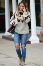 HILARY DUFF Out for Coffee in Sherman Oaks 02/13/2019