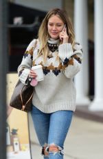 HILARY DUFF Out for Coffee in Sherman Oaks 02/13/2019