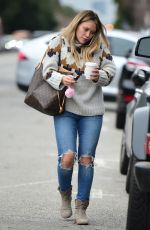 HILARY DUFF Out for Coffee in Sherman Oaks 02/13/2019