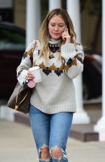 HILARY DUFF Out for Coffee in Sherman Oaks 02/13/2019