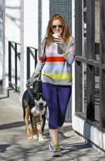 ISLA FISHER Out with her Dog in Studio City 02/22/2019