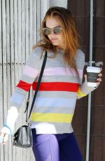 ISLA FISHER Out with her Dog in Studio City 02/22/2019