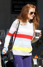 ISLA FISHER Out with her Dog in Studio City 02/22/2019