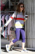 ISLA FISHER Out with her Dog in Studio City 02/22/2019