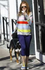 ISLA FISHER Out with Her Dogs in Los Angeles 02/22/2019