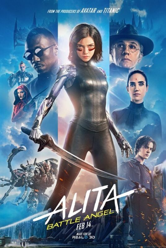 JENNIFER CONNELY and ROSA SALAZAR – Alita: Battle Angeles Posters and Trailer