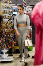 JENNIFER LOPEZ in Tights Shopping Candy in Miami 02/16/2019
