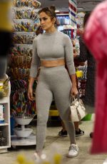 JENNIFER LOPEZ in Tights Shopping Candy in Miami 02/16/2019