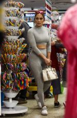 JENNIFER LOPEZ in Tights Shopping Candy in Miami 02/16/2019