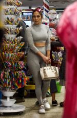 JENNIFER LOPEZ in Tights Shopping Candy in Miami 02/16/2019