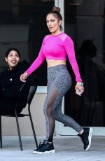 JENNIFER LOPEZ Leaves UFC Gym in Miami 02/19/2019