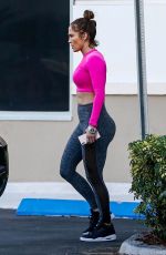 JENNIFER LOPEZ Leaves UFC Gym in Miami 02/19/2019
