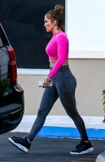 JENNIFER LOPEZ Leaves UFC Gym in Miami 02/19/2019
