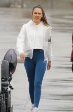 JESSICA ALBA on the Set of LA