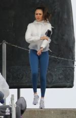 JESSICA ALBA on the Set of LA
