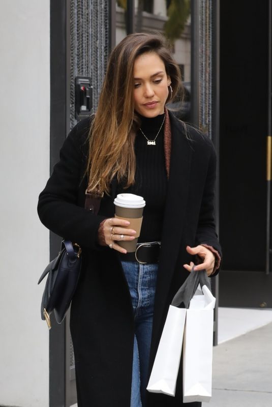 JESSICA ALBA Out Shopping in Beverly Hills 02/17/2019