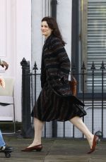JESSICA DE GOUW oin the Set f The Crown in London 02/09/2019