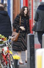 JESSICA DE GOUW oin the Set f The Crown in London 02/09/2019
