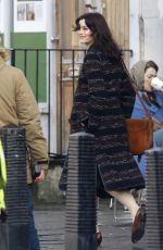 JESSICA DE GOUW oin the Set f The Crown in London 02/09/2019