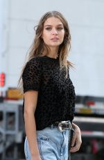 JOSEPHINE SKRIVER on the Set of Maybelline Commercial in New York 02/01/2019