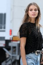 JOSEPHINE SKRIVER on the Set of Maybelline Commercial in New York 02/01/2019