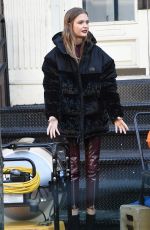 JOSEPHINE SKRIVER on the Set of Maybelline Photoshoot in New York 02/14/2019