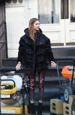 JOSEPHINE SKRIVER on the Set of Maybelline Photoshoot in New York 02/14/2019