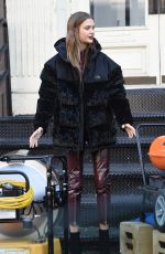 JOSEPHINE SKRIVER on the Set of Maybelline Photoshoot in New York 02/14/2019