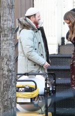 JOSEPHINE SKRIVER on the Set of Maybelline Photoshoot in New York 02/14/2019
