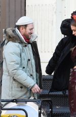JOSEPHINE SKRIVER on the Set of Maybelline Photoshoot in New York 02/14/2019