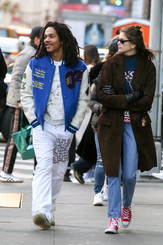 KAIA GERBER and Luka Sabbat Out in New York 02/17/2019