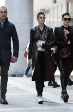KAIA GERBER and VITTORIA CERETTI Out in Milan 02/21/2019