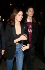 KAIA GERBER and Wellington Grant Night Out in Milan 02/19/2019