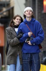 KAIA GERBER and Wellington Grant Out in New York 02/18/2019